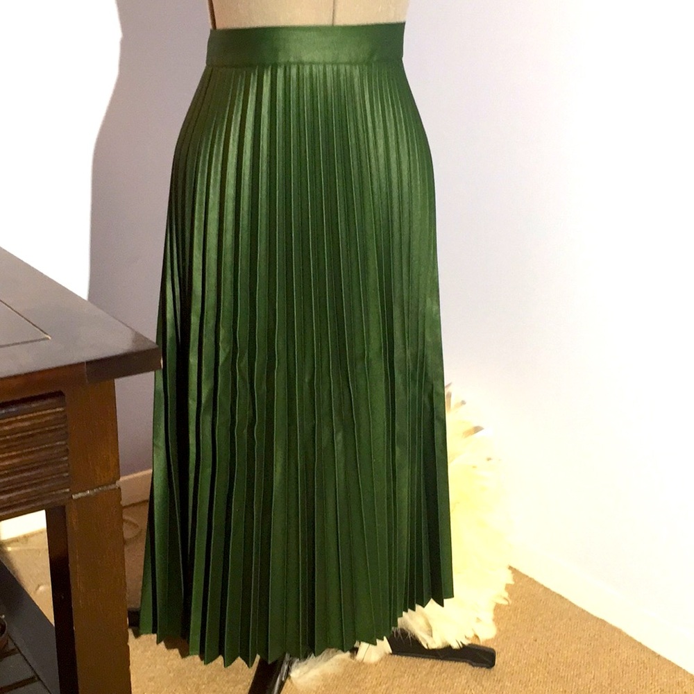Zara pleated midi skirt